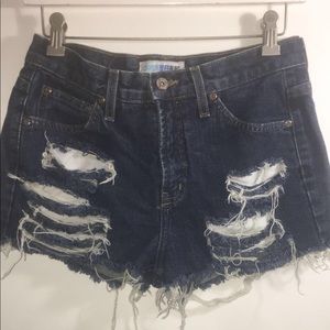 Ripped Jean shorts